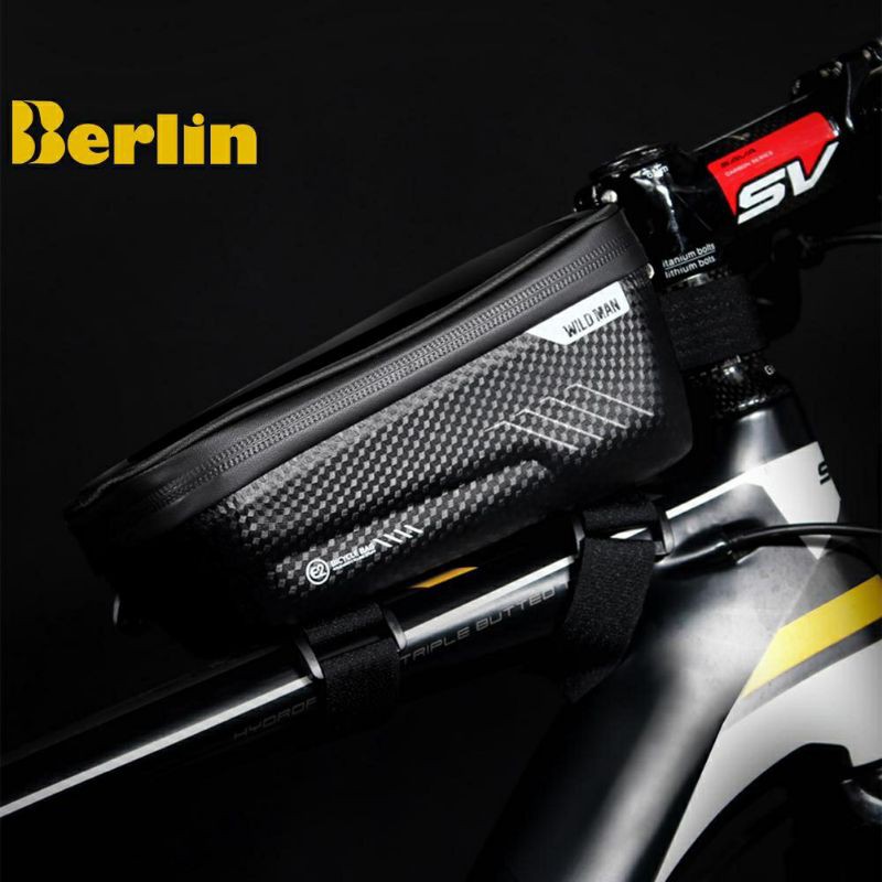 tas sepeda tube top wild man frame cycling bag waterproof Bicycle Top Tube