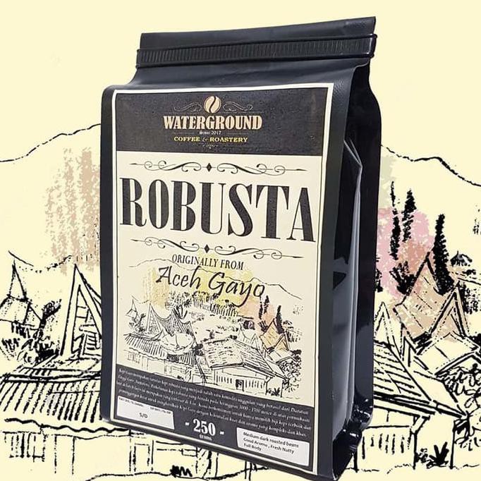 

Kopi Robusta Aceh Gayo 250 grams (Biji/Bubuk) Coffee (Beans / Grounds)