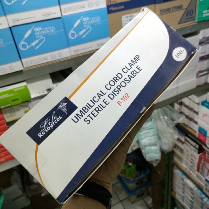 Umbilical Cord Clamp Sterile Disposable / Umbilical Life Resources isi 100