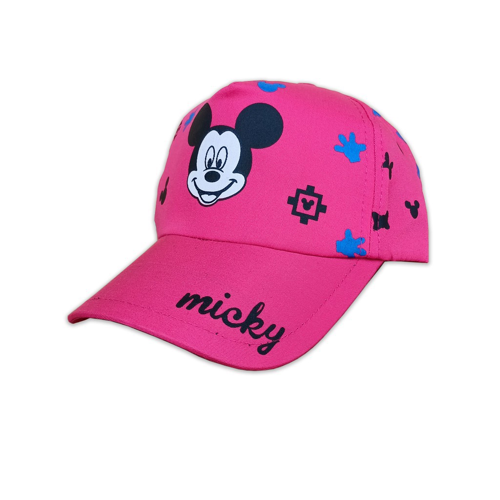 TOPI ANAK CEWEK KOREA KARAKER KARTUN MICKEY MOUSE USIA 2-12 TAHUN KIDS KOREA SENAM CAP IMPORT A3