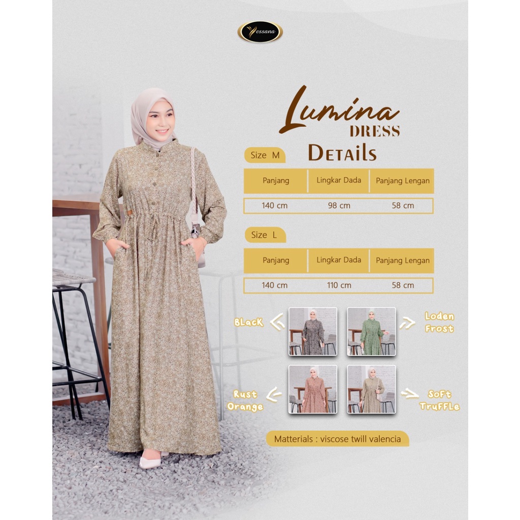 LUMINA DRESS Gamis by Yessana