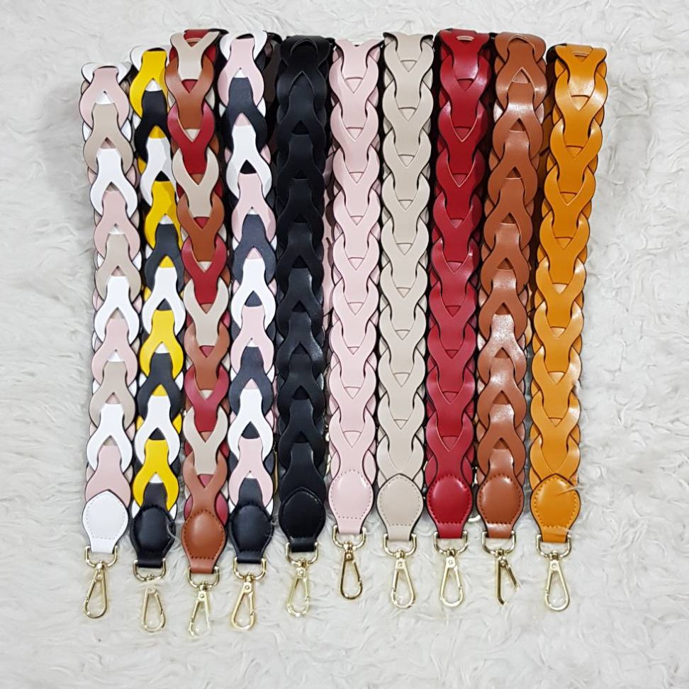 bagstrap kepang premium bahan halus ringan lembut tali tas fashion strap tas