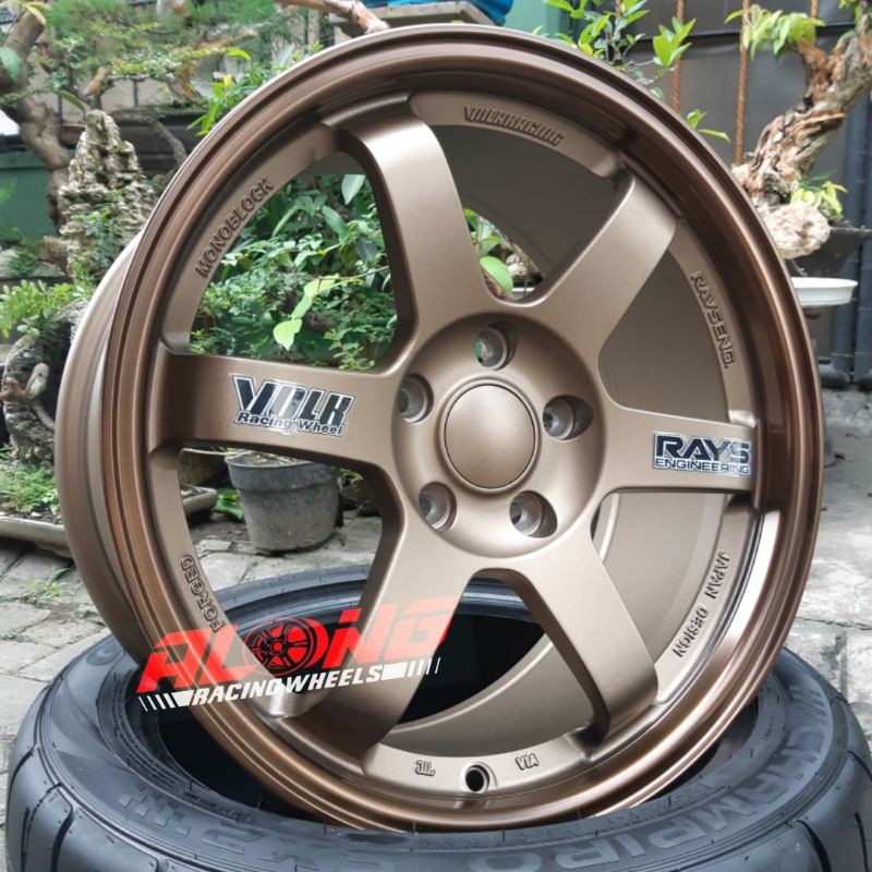 REPL. RAYS TE37-OG R17 BRONZE SUPER COPY-LIKE ORIGINAL