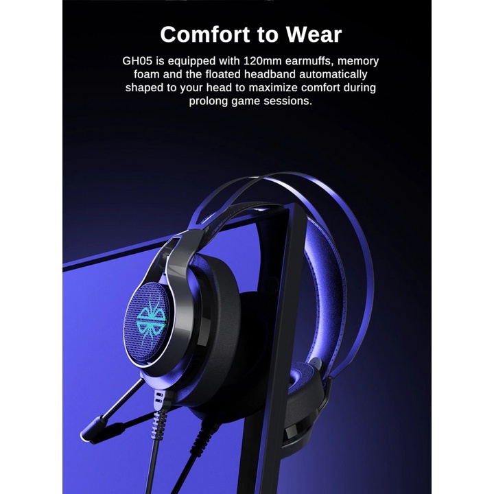 DACOM GH05 - Wired Gaming Headphone with Virtual 7.1 Surround Sound