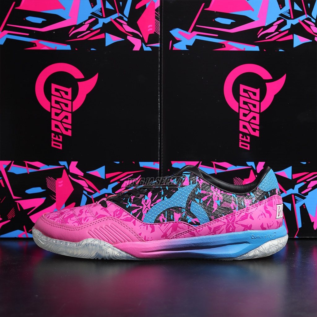 Sepatu Futsal Ortuseight Jogosala Crusher BBS SE 3.0 - Magenta/Vortex Blue/Black