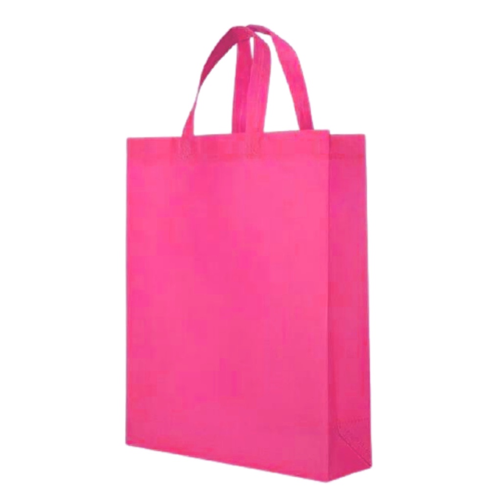 Tas Spunbond Tali 30x40x10 Handle Box / Kotak Goodie Bag Untuk Kantong Belanja Lipat, Sembako, Souveir Ulang tahun / Pernikahan / Hajatan / Pernikahan / Tasyakuran / Syukuran Polos Besar 30x40 Mudah di Kustom Sablon Murah-MAGENTA