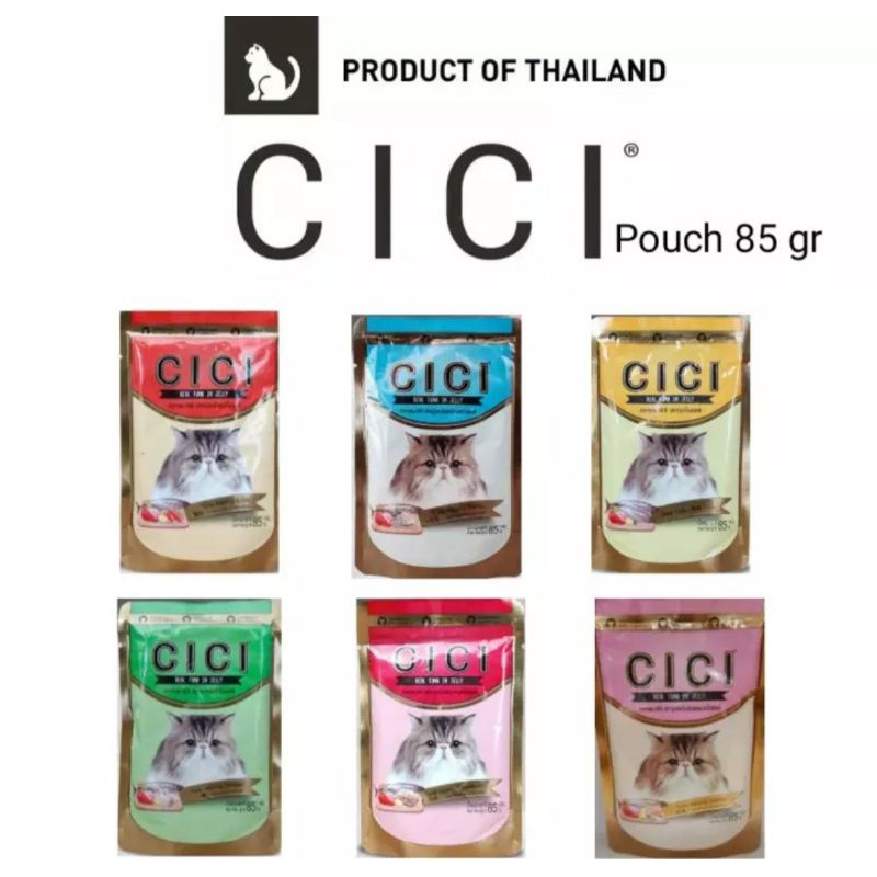 CICI pouch 85gr wet food pakan kucing