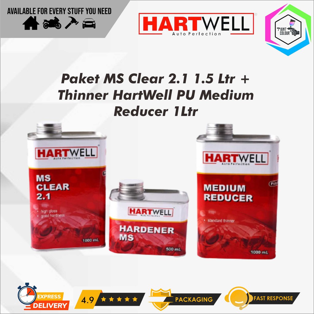 Paket Clear Coat + Thinner PU Hartwell MS 2.1