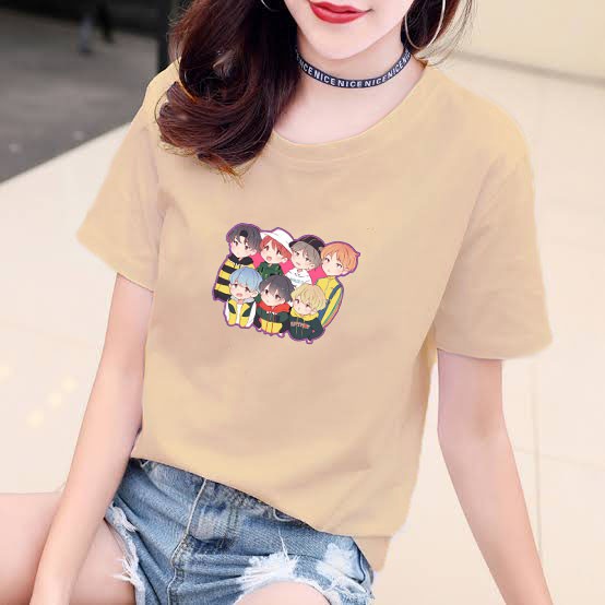 YOURSTYLE1119 -KAOS KARAKTER ANIME BAJU KAOS WANITA DISTRO UNISEX OVERSIZE JUMBO CASUAL KEKINIAN