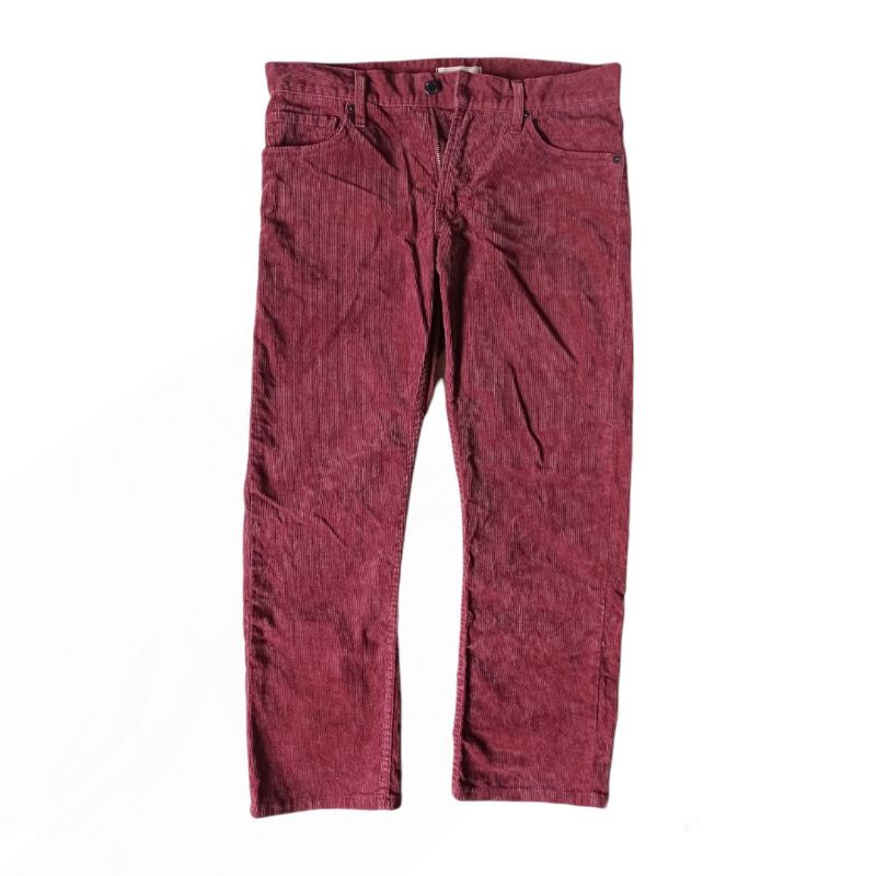 CORDUROY PANTS UNIQLO BROWN (COKLAT) | THRIFT