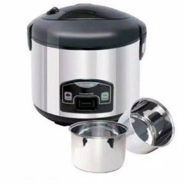 Sanken Rice Cooker Stainless 1.8 Liter 3 in 1 SJ1999SP