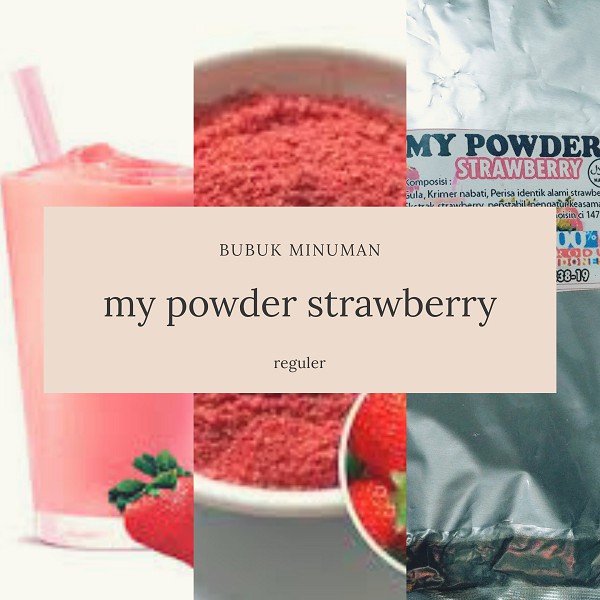 

Powder Bubuk Stawberry -Powder Bubuk Rasa Stawberry Kemasan 1000 gram