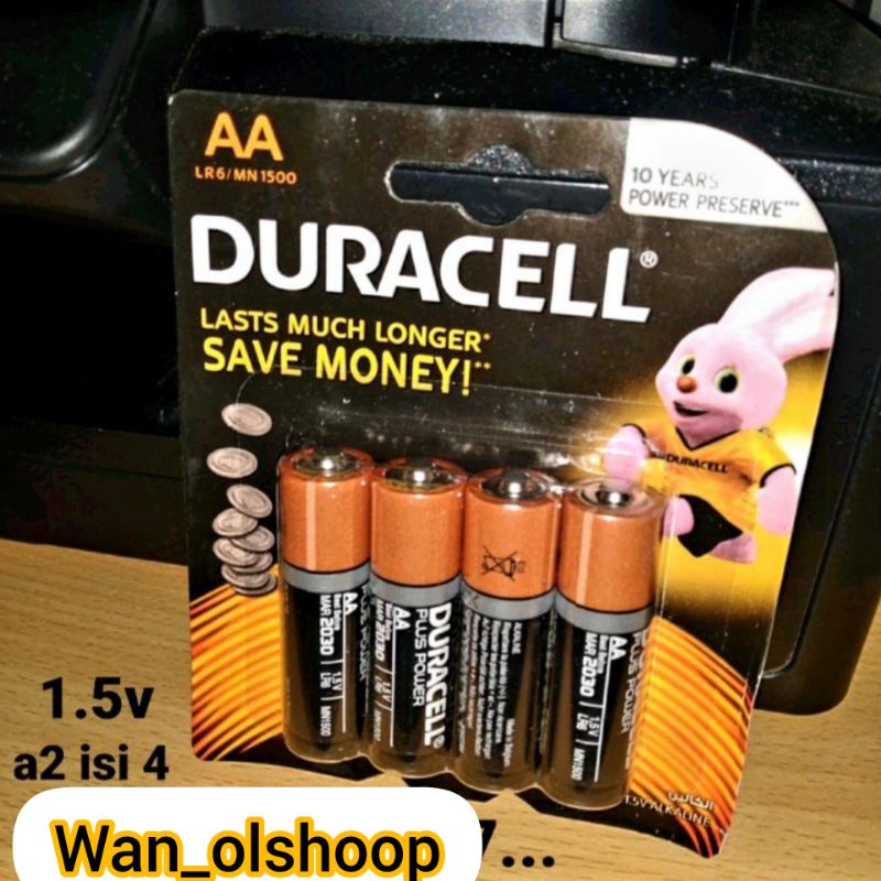 batre Duracell a2 isi 4 1.5v batre jam dinding