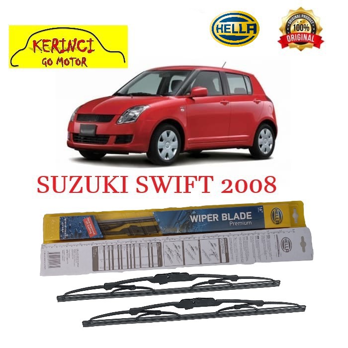 WIPER SUZUK SWIFT 2008 HELLA PREMIUM 21&quot; &amp; 18&quot; SEPASANG WIPER SUZUKI