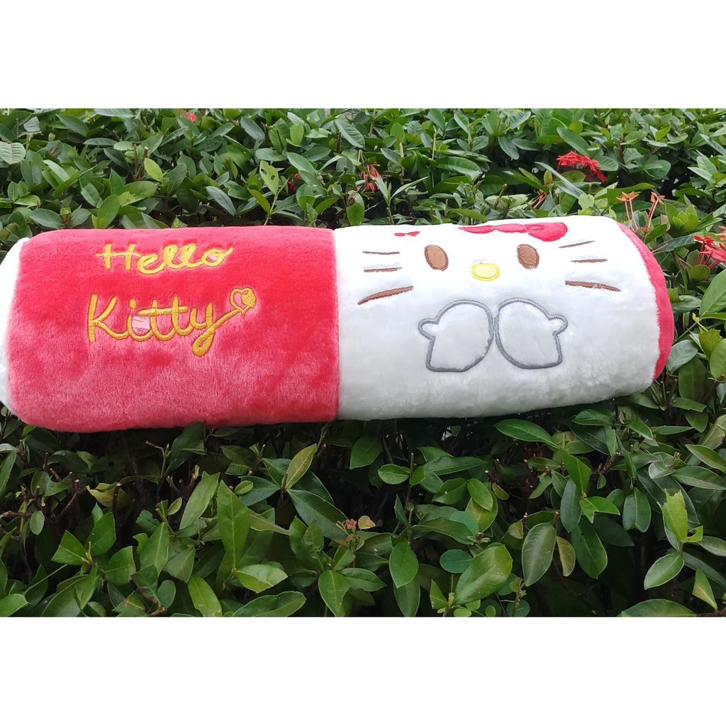 BONEKA GULING KITTY 2 WARNA BULU