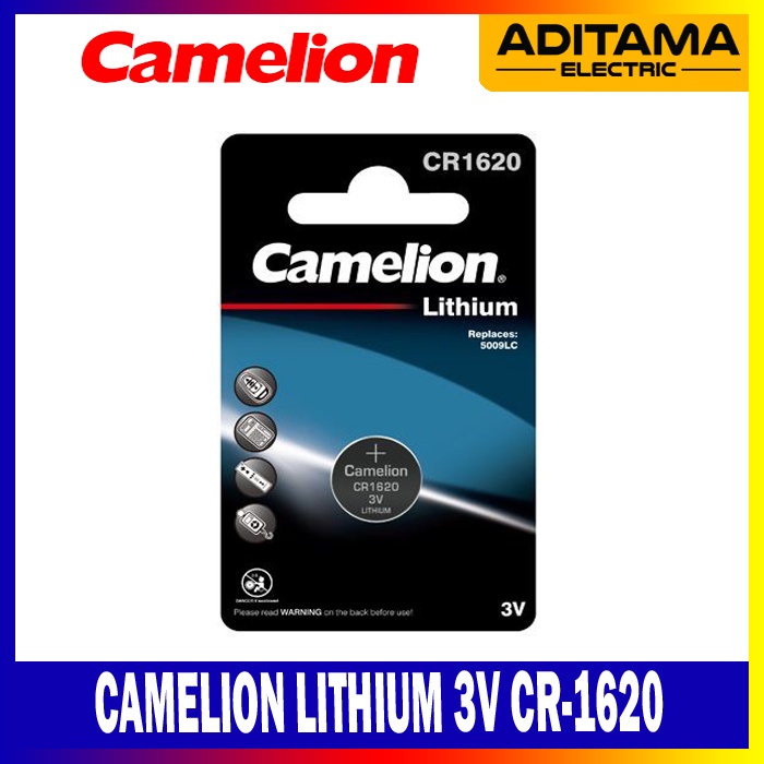 CAMELION BATERAI LITHIUM CR-1620/ CAMELION BATERAI KOIN CR1620