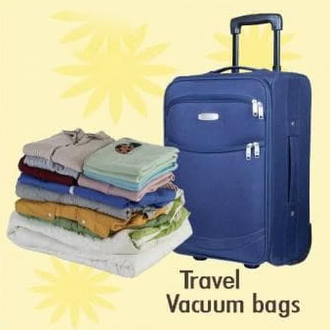 Promo Tas Travel Organizer Plastik Vakum Kompresi Pria Wanita Terbaik Ori