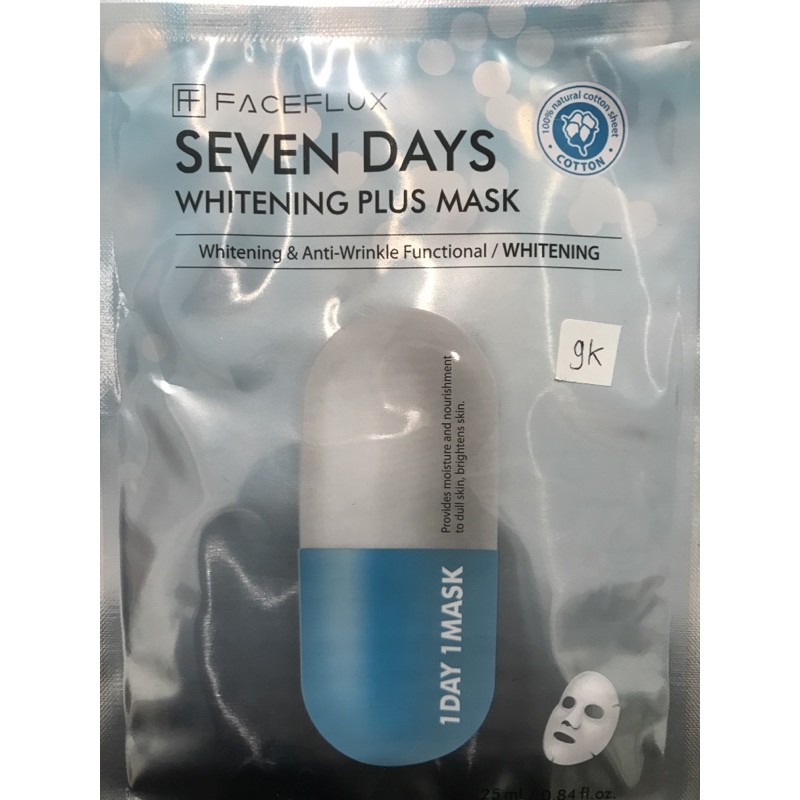 FACEFLUX SEVEN DAYS WHITENING PLUS MASK