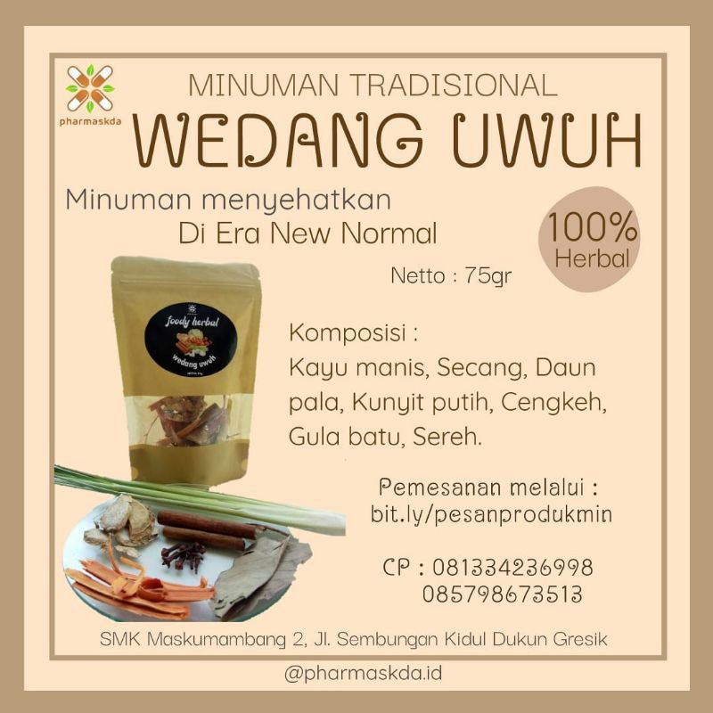 

[NEW] WEDANG UWUH PLUS KUNYIT PUTIH | FOODY HERBAL