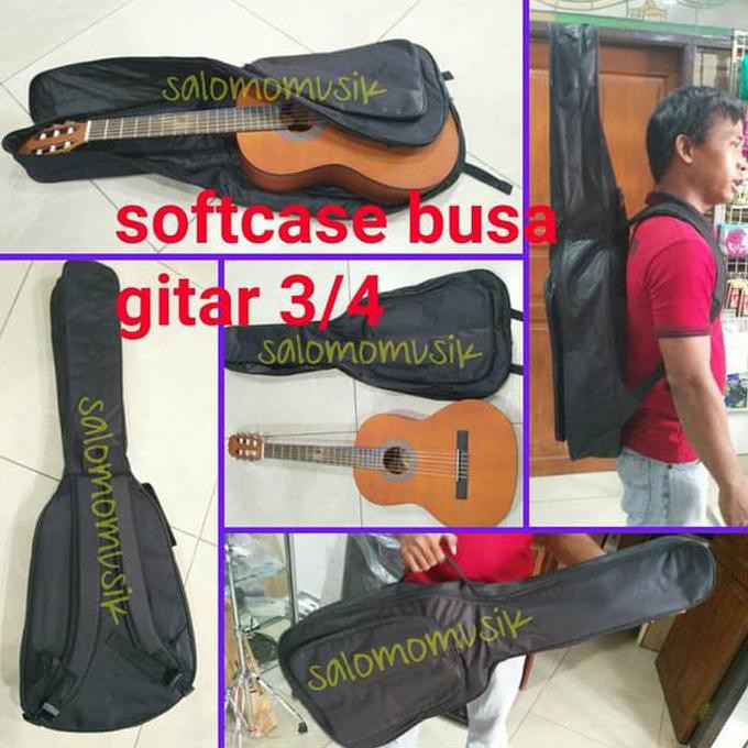 promo softcase / case / sarung / tas gitar junior ukuran 3/4 diskon