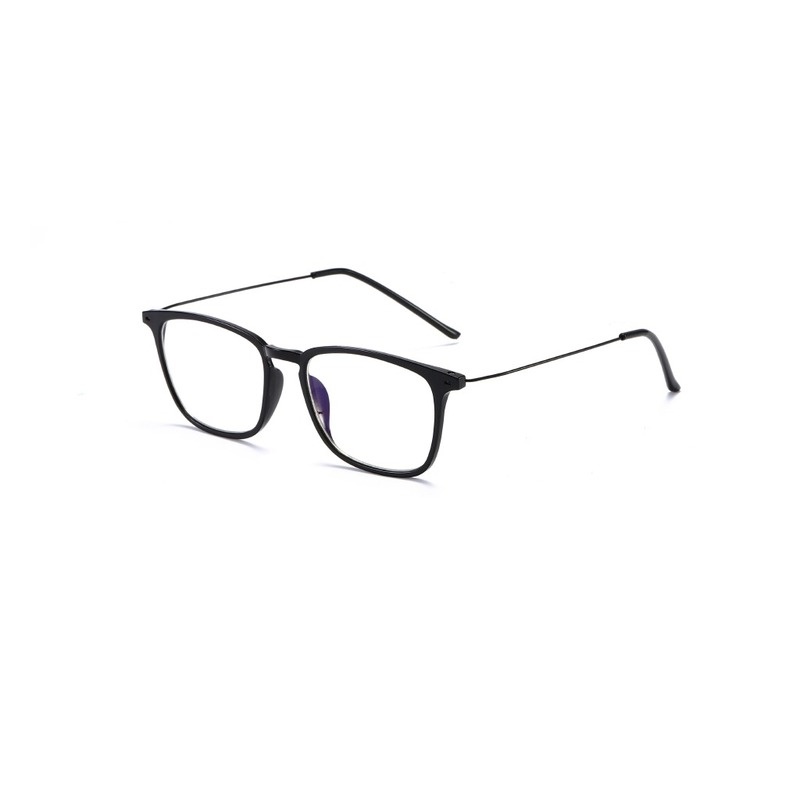 (YUZHU) Bayar di Tempat Korean Retro Square TR90 Frame Kacamata Wanita/Pria Anti Blue Eyeglasses