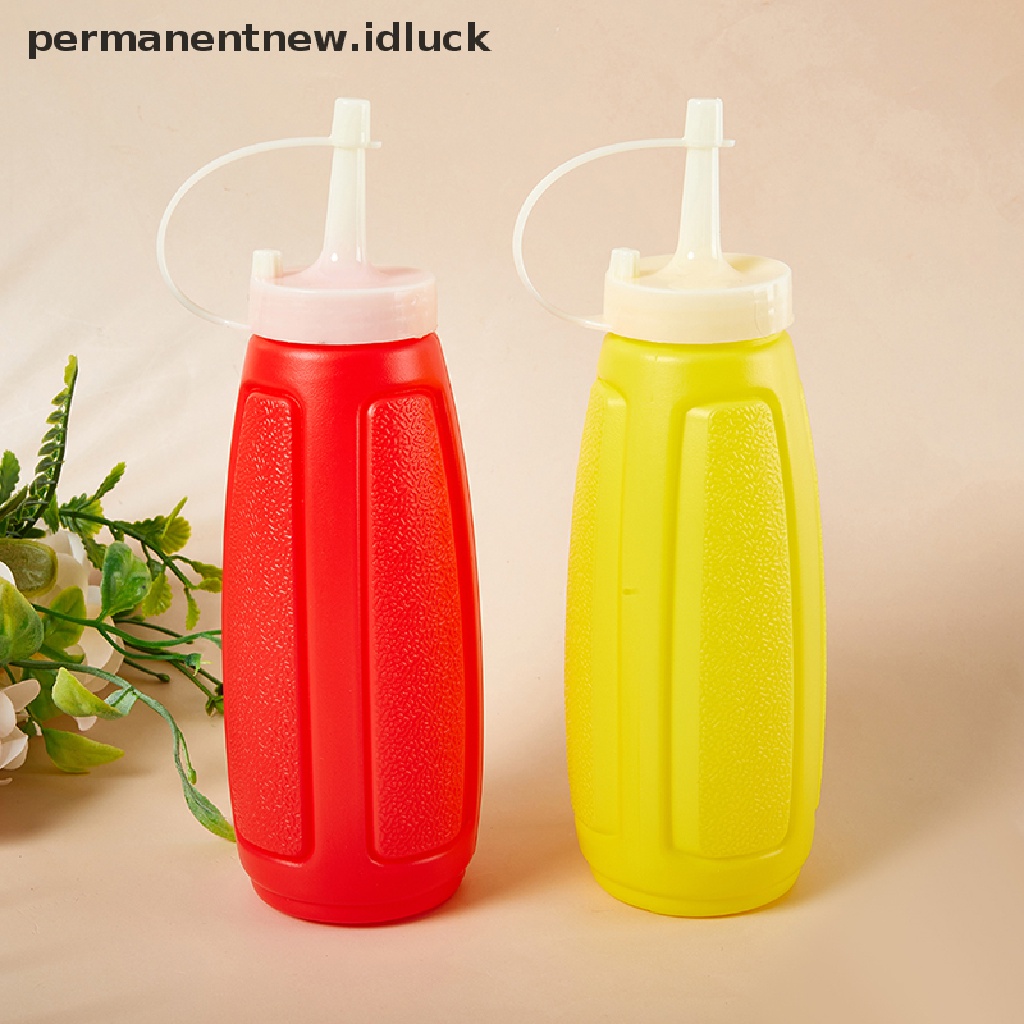 2 Pcs Botol Dispenser Kecap Bahan Plastik Ukuran 150 / 300ml Dengan Tutup