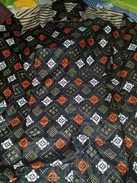 Diskon Distro Batik Hrb026 Kenongo Hem Pendek Padi Pekalongan M L Xl Batik Pria Murah Modern Grosir