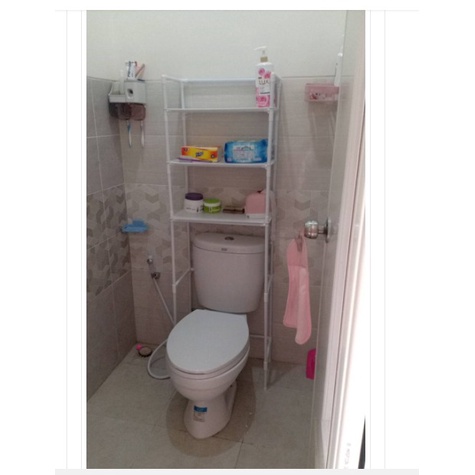 Rak Toilet WC Organizer Minimalis Rak Kamar Mandi Serbaguna Rak Sabun GOSHOP88