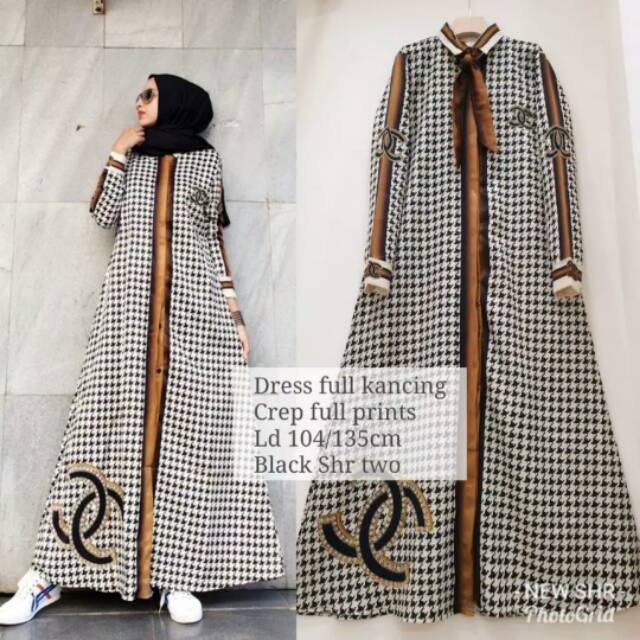 ORI SHR MAXI DRESS HOTSUN CHANEL FULL KANCING