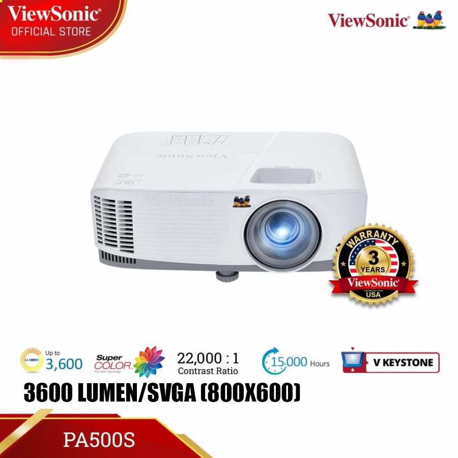 PROYEKTOR VIEWSONIC PA500S PA503XE PA503SE BUSINES PROJECTOR 4000 LUMENS RESMI 3TH