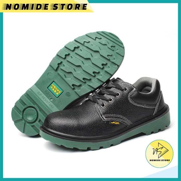 SEPATU PRIA SAFETY SHOES AOX SEPATU PROYEK KULIT ANTI SLIP SIZE 39-43 BEST QUALITY