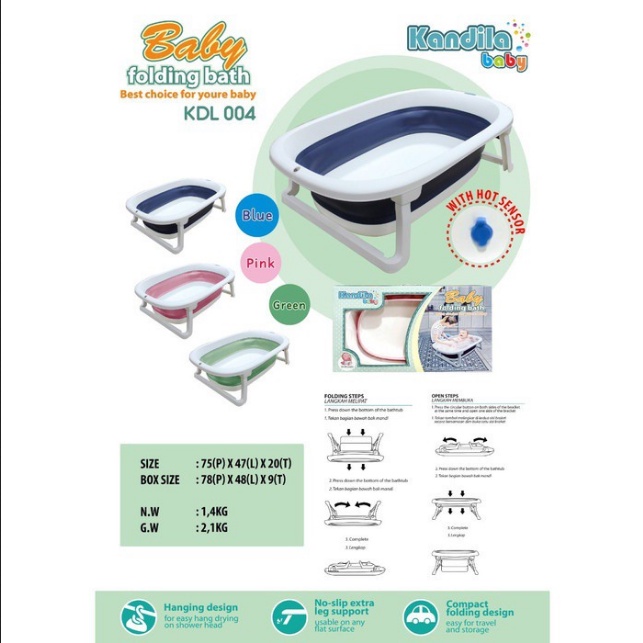KANDILA BABY FOLDING BATH KDL-004
