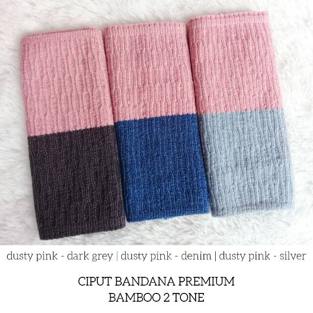 Ciput Bandana Premium Bamboo 2 Warna Annisa HQ