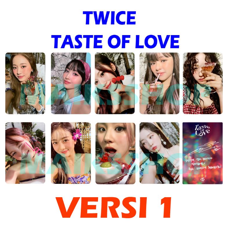 Twice Taste of Love Photocard Kpop