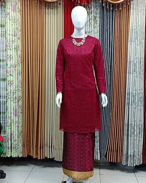 Set baju kurung brokat non gliter