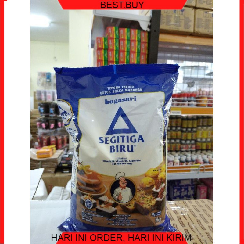 

Tepung segitiga biru premium kemasan 1