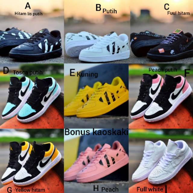 Sepatu terkini murah terlaris sepatu jordan low1 wanita