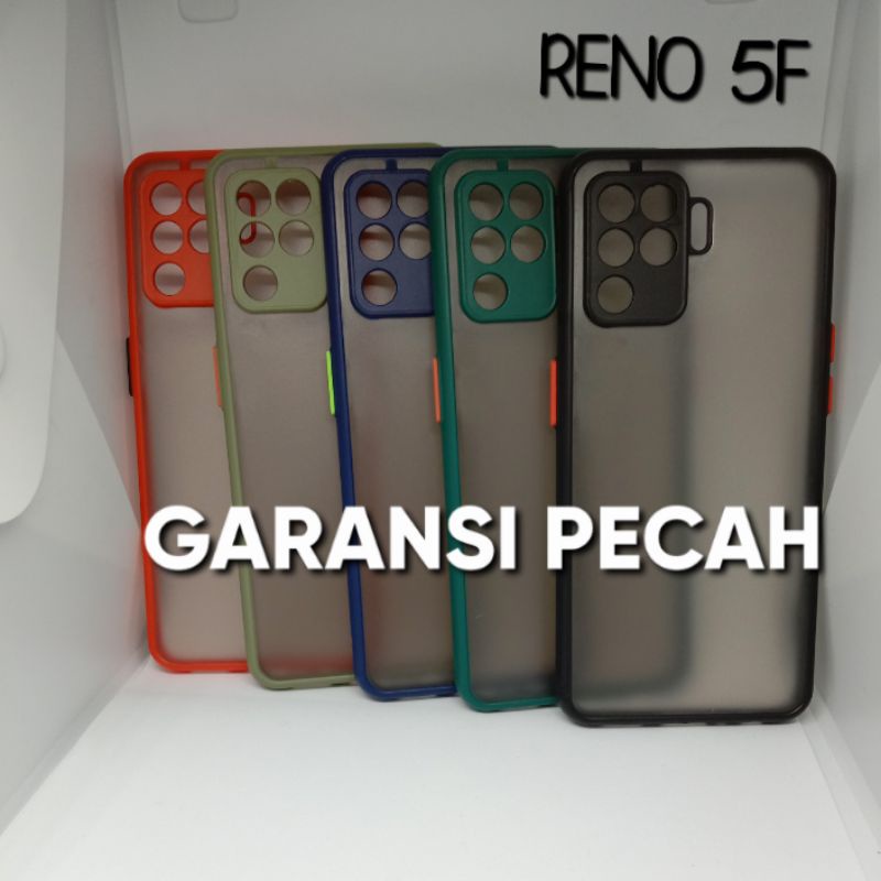 CASE DOVE OPPO RENO 5F - CASE TRANSPARAN MACARON