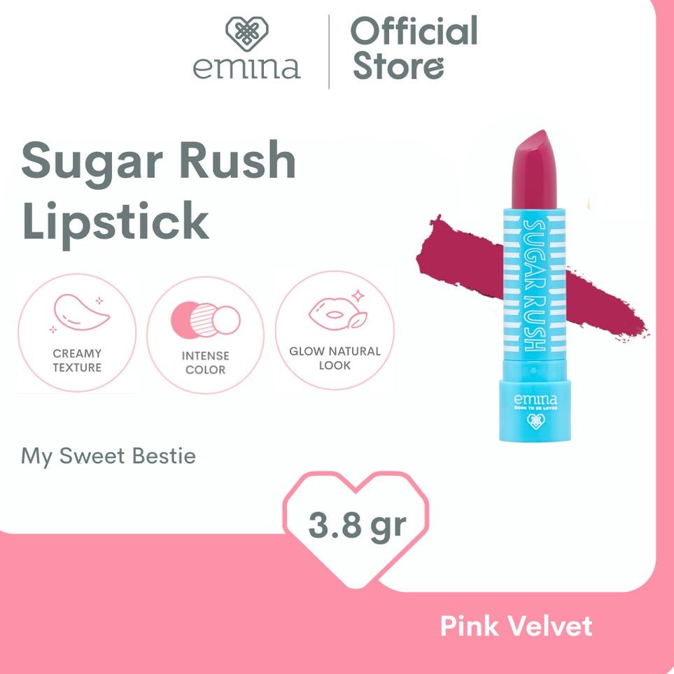ㅯ Emina Sugar Rush Lipstick 3.8 g - Lipstick ₹