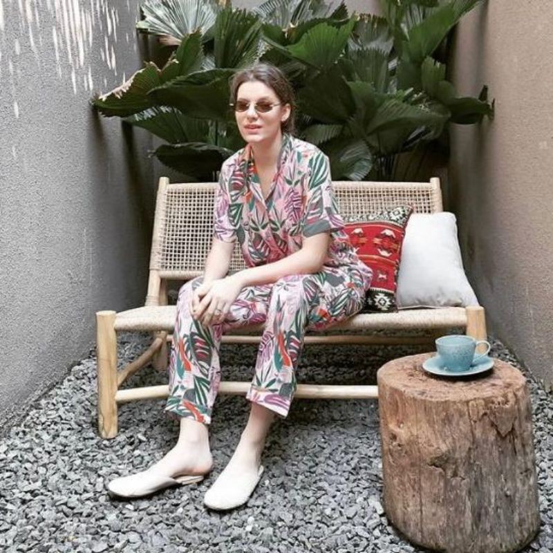 Kursi Taman /Kursi Panjang Rotan Alami