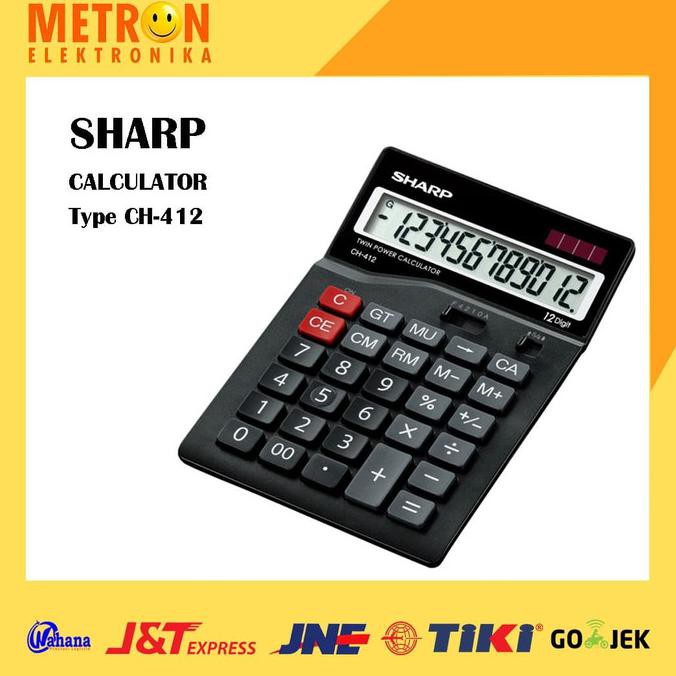 

SHARP CH 412 / CALCULATOR OFFICE / KALKULATOR / CH412