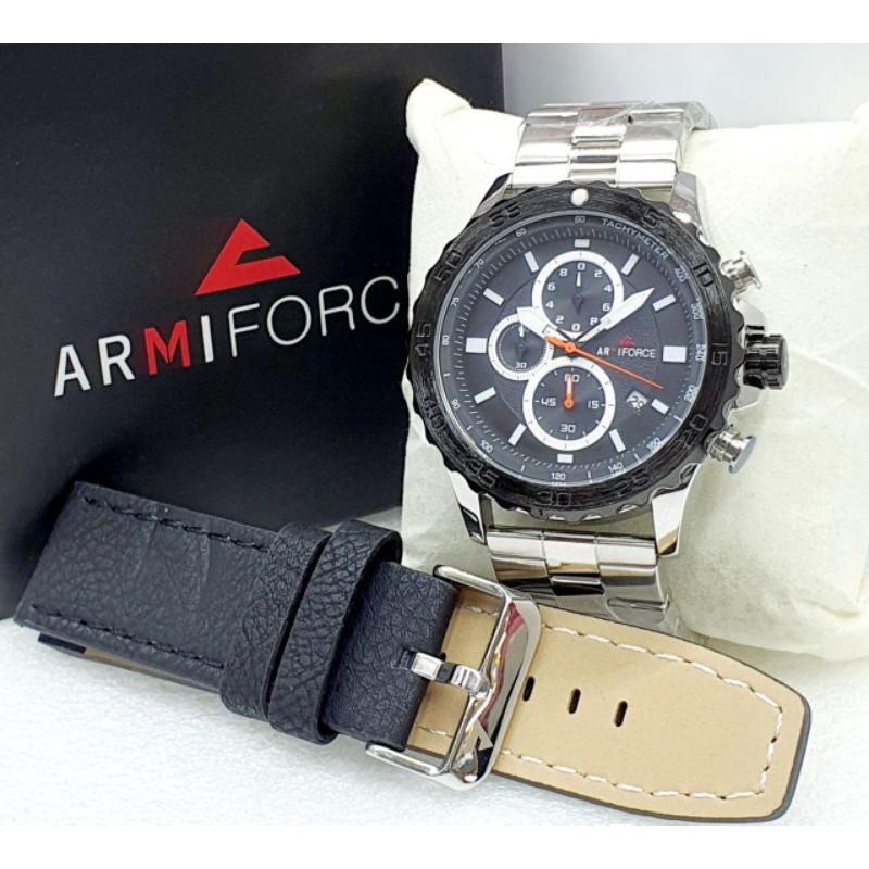 JAM TANGAN PRIA ARMY FORCE KF8012 FREE TALI ORIGINAL