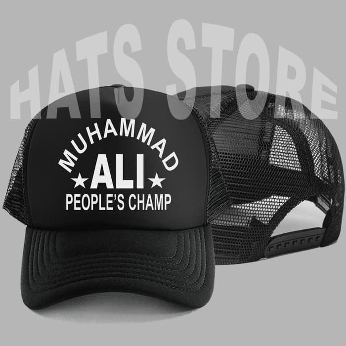 topi Trucker Logo Muhammad Ali peoples Champ