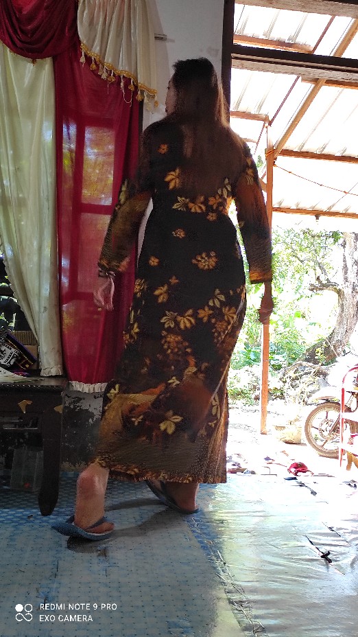 Ms Gamis Batik Sriwedari Maxi Jumbo Bumil/busui Katun Sogan Allsize Ld 104 Dan 120.