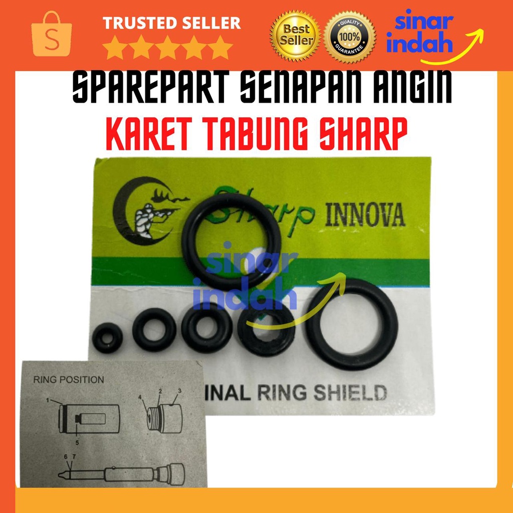 SIL SEAL KARET O RING SHARP JAPAN SATU SET SENGIN INNOVA 6 BUAH