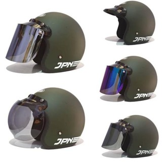 KODE 1157 HELM JPN Hijau Army Doff HELMET MOTOR BOGO KODE 1157 HELM JPN Hijau Army Doff HELMET MOTOR BOGO