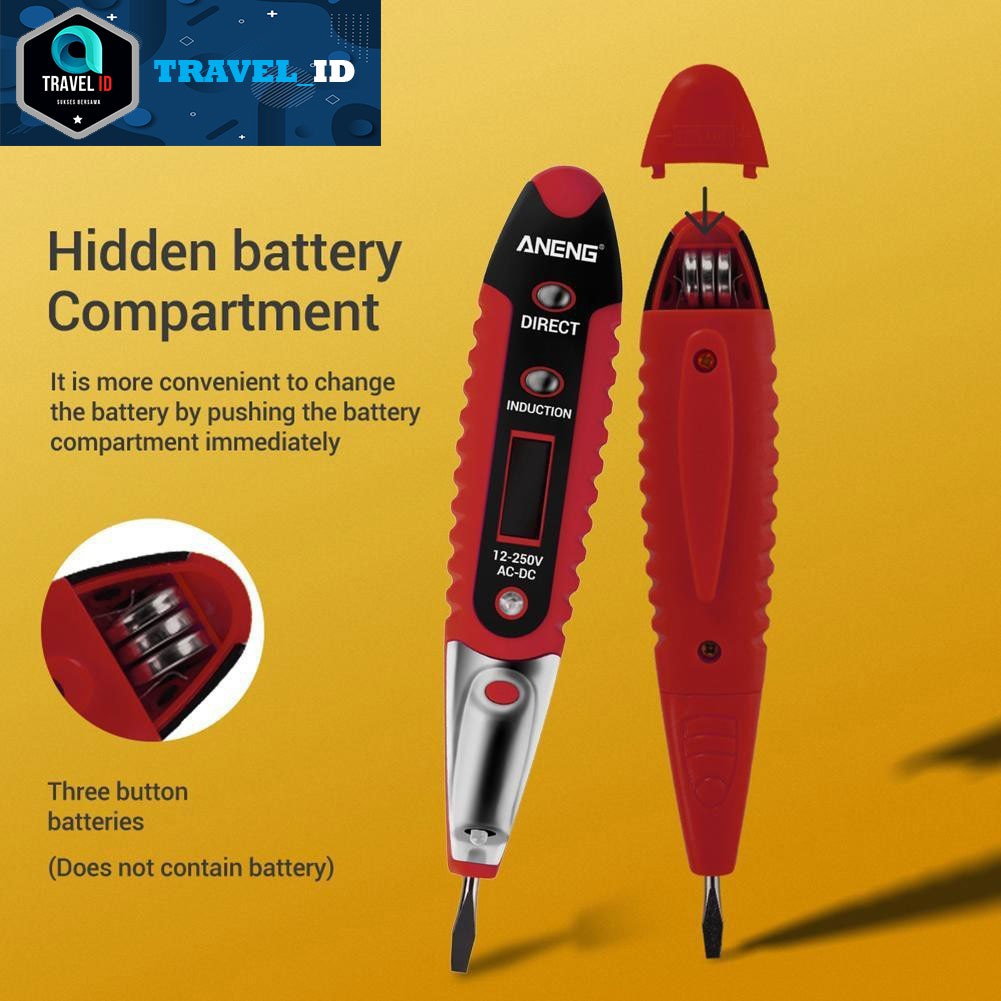 Testpen Tespen AC DC Voltage Test Pen Detector LCD Digital Display