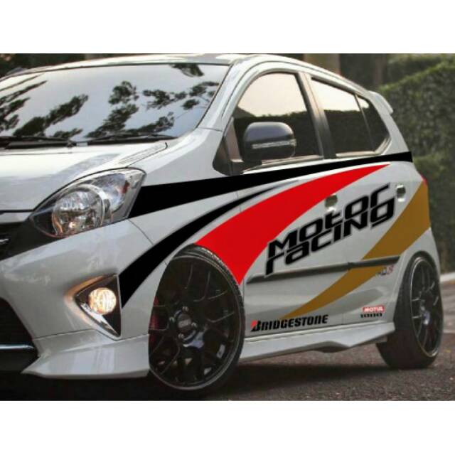 Stiker Mobil Agya 777 Shopee Indonesia