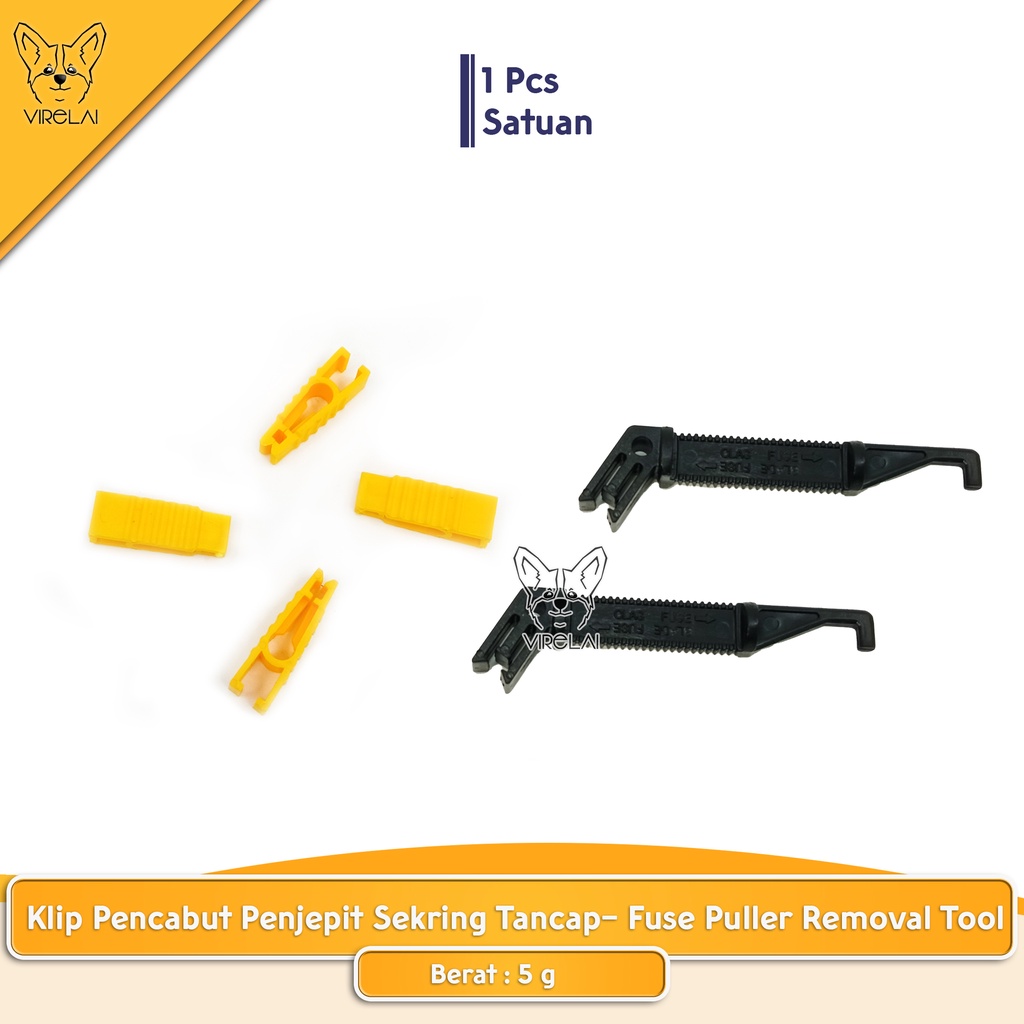 Klip Pencabut Penjepit Sekring Tancap / Fuse Puller Removal Tool