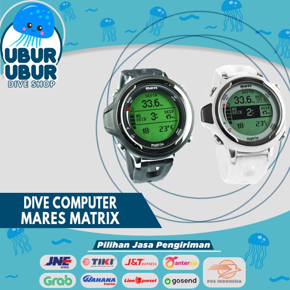 Mares MATRIX Komputer Selam Unisex Quartz 150M Putih - 414170-WH